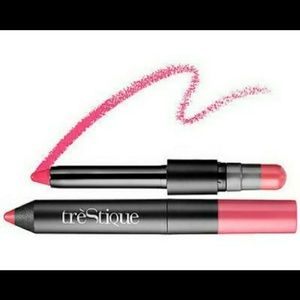 Trestique Lip Crayon/Lip Balm Duo - Nammos Pink
